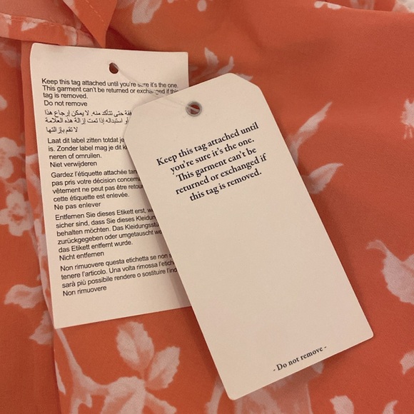 Abercrombie Off the Shoulder Salmon Flower Dress - Picture 4 of 5